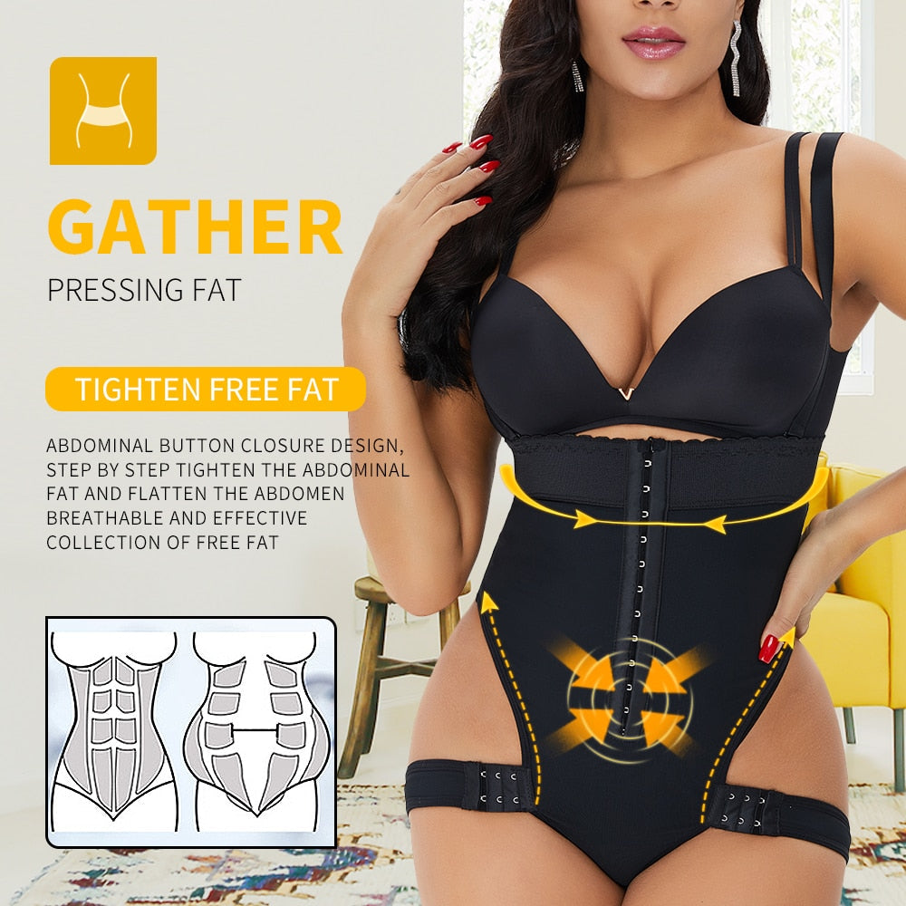 Women's Sexy Body Shaper Waist Trainer Tummy Corset Butt Lifter Panties