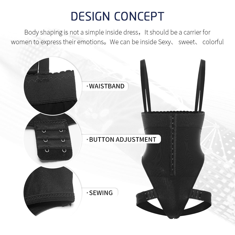 Women's Sexy Body Shaper Waist Trainer Tummy Corset Butt Lifter Panties