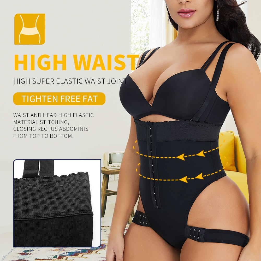 Women's Sexy Body Shaper Waist Trainer Tummy Corset Butt Lifter Panties