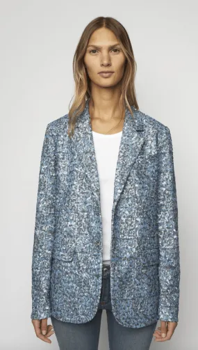 Zadig & Voltaire Vanille Sequins Blazer in Denim