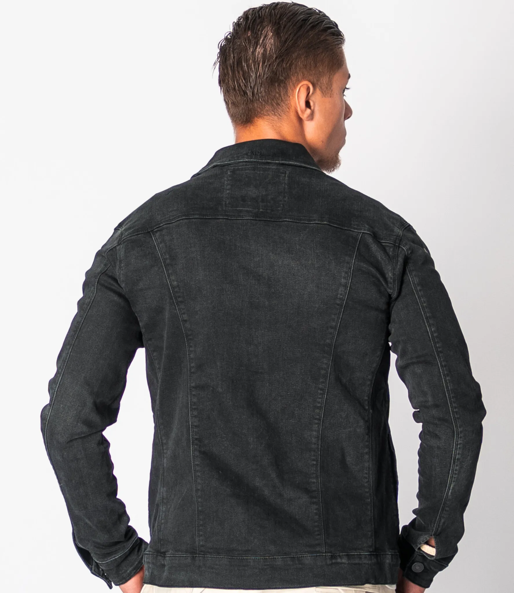 Zumo Slim Fit Jackets EL-PASO-FANCY BlackGrey